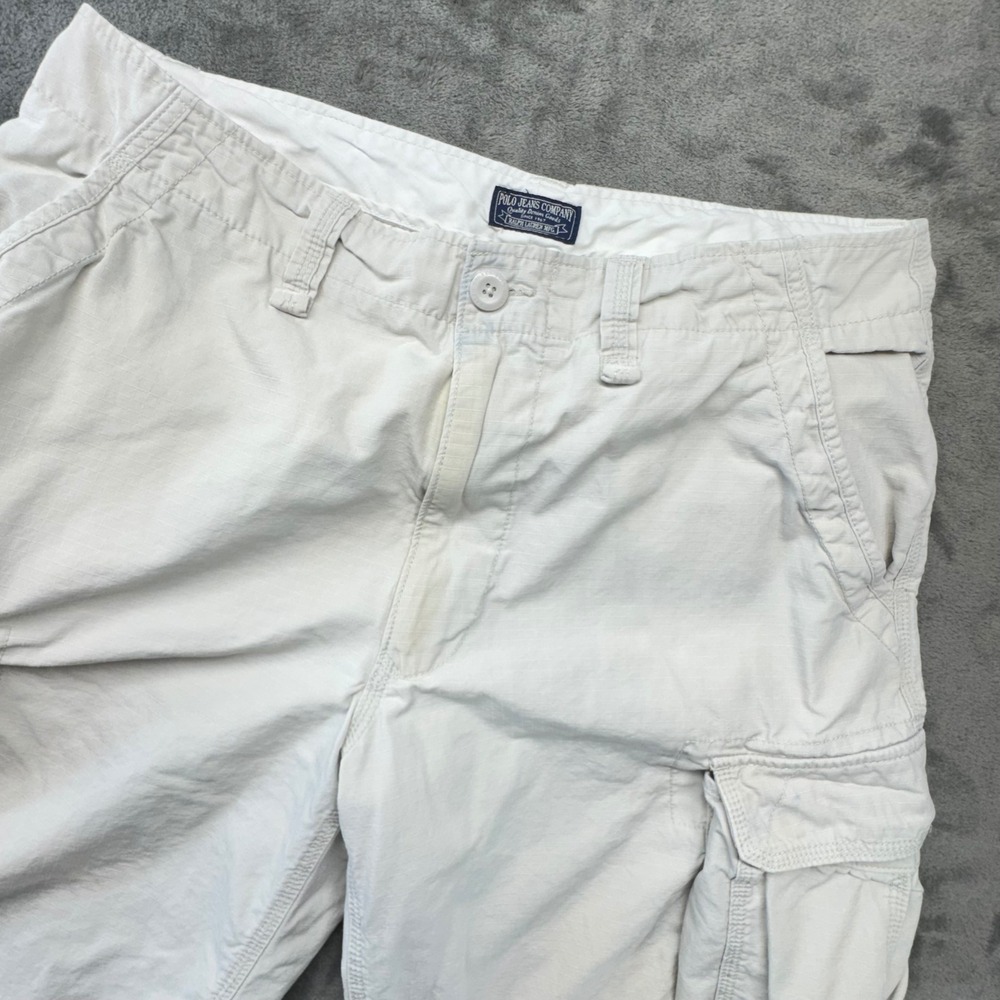 Polo Jeans Company Ralph Lauren Mens Cargo Shorts Size 36‎ Beige